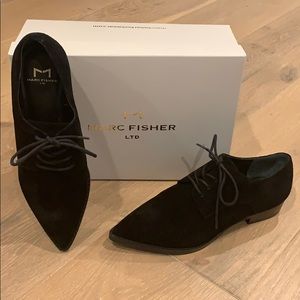 Marc Fisher Finna pointy derby shoes. Nordstrom.